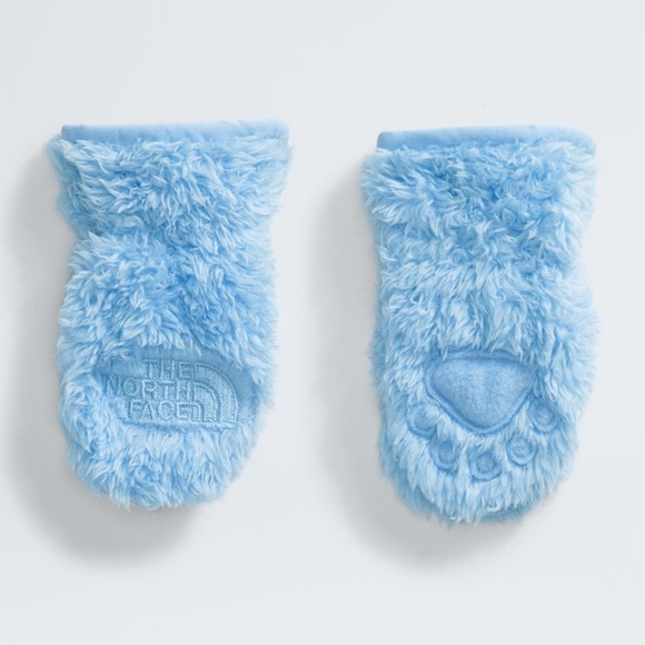 The North Face Baby Bear Suave Oso Mitts Cornflower Size 0-6 Months - Picture 1 of 4